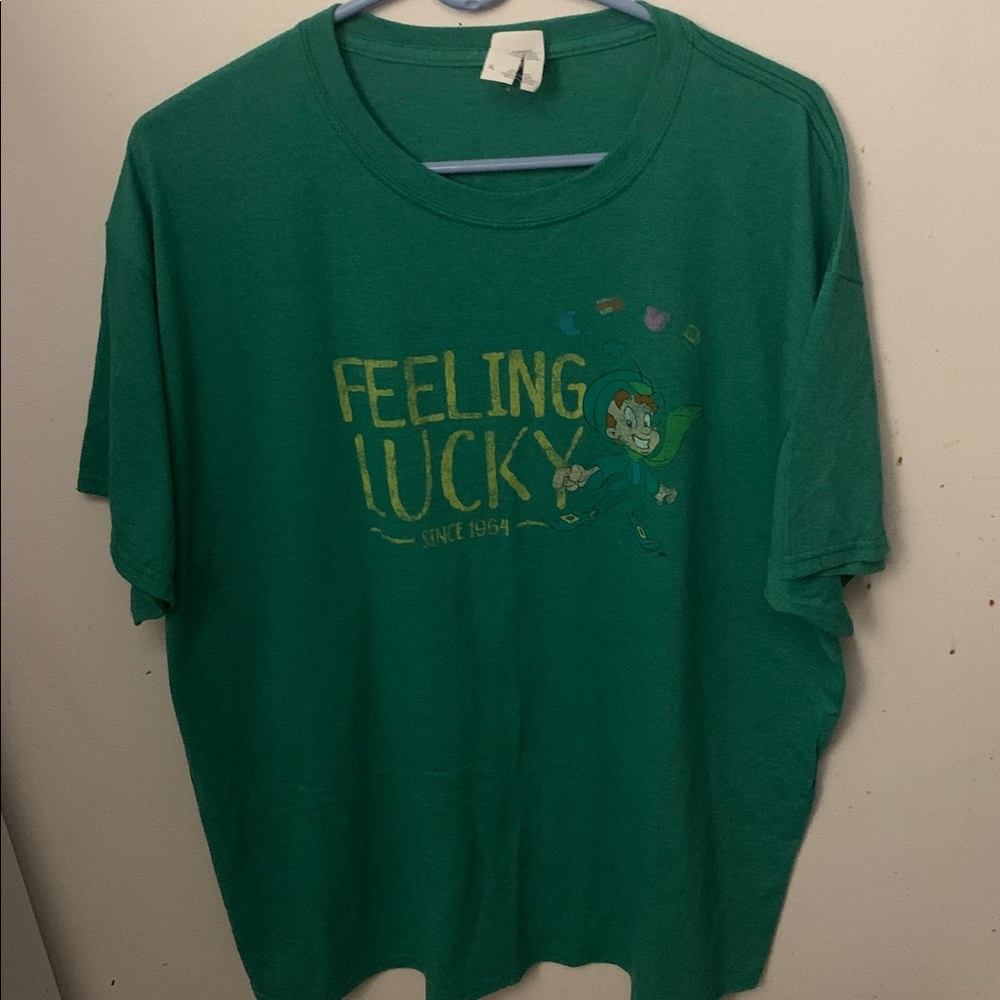 Feeling Lucky? Lucky Charms Fruit of the Loom 100% Cotton Irish Green T SZ XL